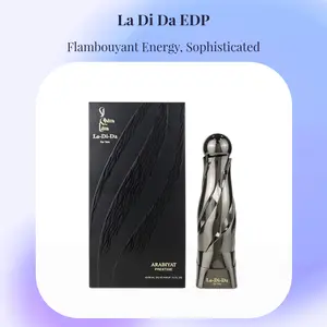 Arabiyat Prestige La Di Da Eau de Parfum (EDP) Spray - 3.4 fl oz Luxurious Men's Arabian Fragrance, Rich Scent Men's Colognes, Single Item