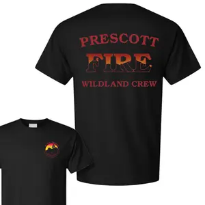 Granite Mountain Hotshots Firefighter T-Shirt, Wildland Crew Tribute Graphic Tee, Soft Cotton Blend Shirt, Firefighter Apparel for Men & Women, Bold Rescue Team Gift