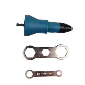 Electric Rivet Nut Gun Riveting Tool Motorcycle Repair Tool Rivet Gun Conversion Head Electric Rivet Gun Adapter Accessories Hardware Metal