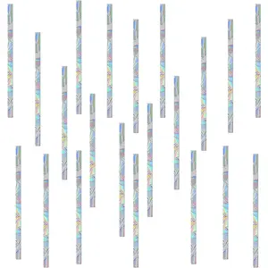 Window Clings for Birds - Anti-Collision Window Decals - Prismatic Non Adhesive Vinyl Rainbow Glass Stickers to Save Birds from Glass Strikes (Strip, 87 Pieces)