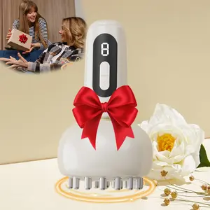 Smart Electric Durable Massager with 21 Attachments for Smooth Rolling Massage, 9-Speed Vibration Adjustment, Portable Deep Tissue Massager for Home Use, Portable Pain Relief