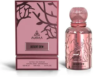 Auraa Desire Desert Dew Extrait De Parfum, 100 ML Natural Spray Unisex Fragrance with Elegant Design