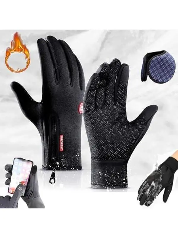 Thermal Sports Gloves, Unisex Multi-Purpose Touchscreen Gloves for Cold Weather Running, Biking, and Driving, Multi Purpose Glove