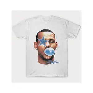 Lebrons James Allstars Bron Vintage-Inspired T-Shirt |       100%25 Cotton, Round Neck, Short Sleeve |       Unique Basketball Star Design with "BUBBLE" Text |       Men's Casual & Retro Style |       Hand Wash or Dry Clean....... graphic tees