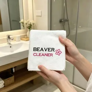 Ultra-Fine Fiber Embroidered Hand Towel, Soft Face Towel, 30x30 Cm, 400g, Perfect Bathroom Decor Gift, Ideal for Mother's Day, Father's Day, Friend's Birthday