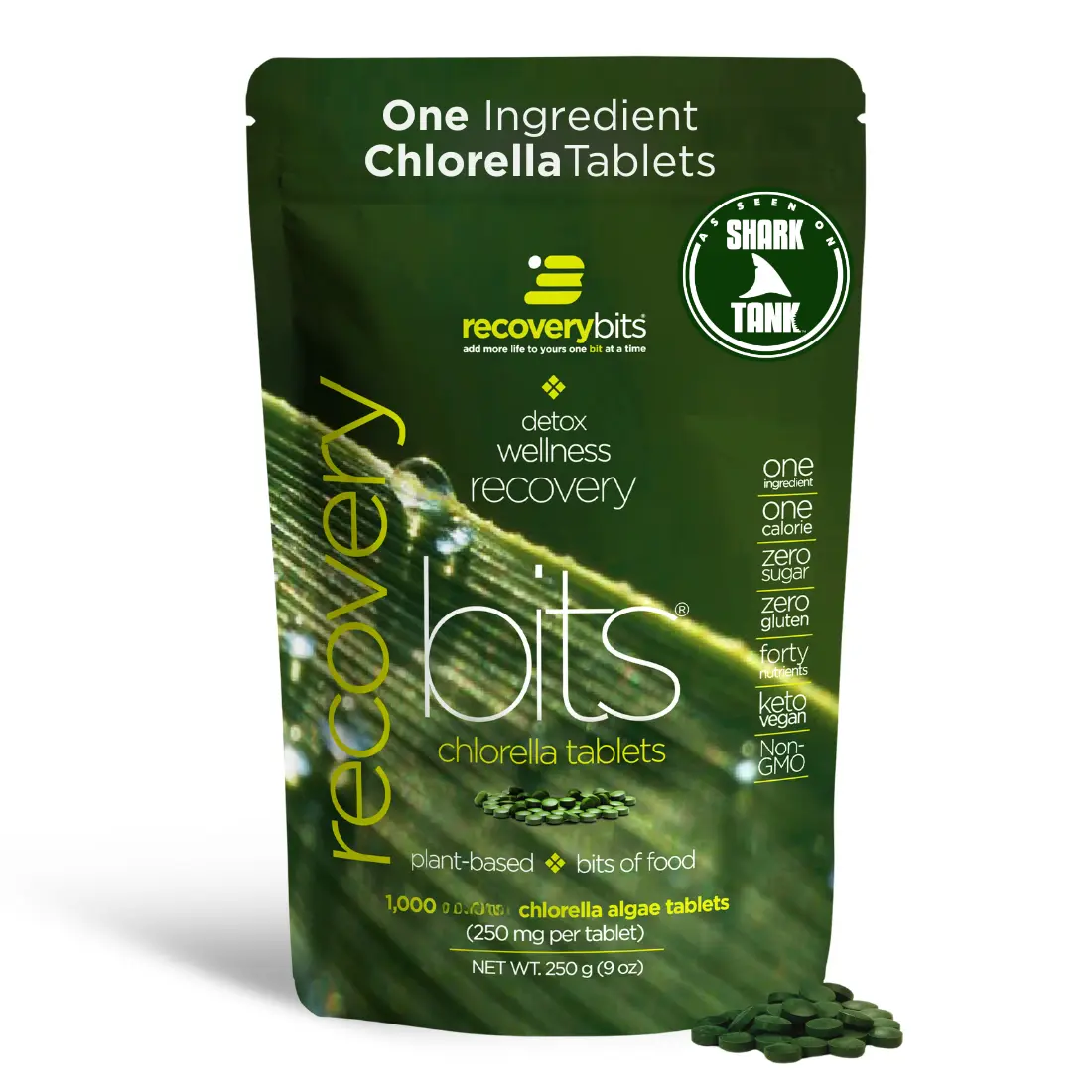 RECOVERYbits® Chlorella | Large Bag Healthcare Edible Fitness Supplement