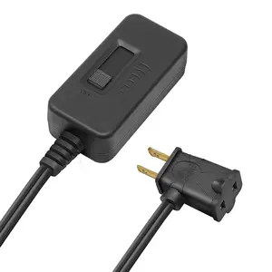 Table-Top Plug in Lamp Dimmer Switch for Table/Floor Lamps, UL Listed, Slide Control, Works with 100 Watt Dimmable LED/CFL and 300 Watt Incandescent/Halogen,3.3ft Cord, Black, 1-Pack