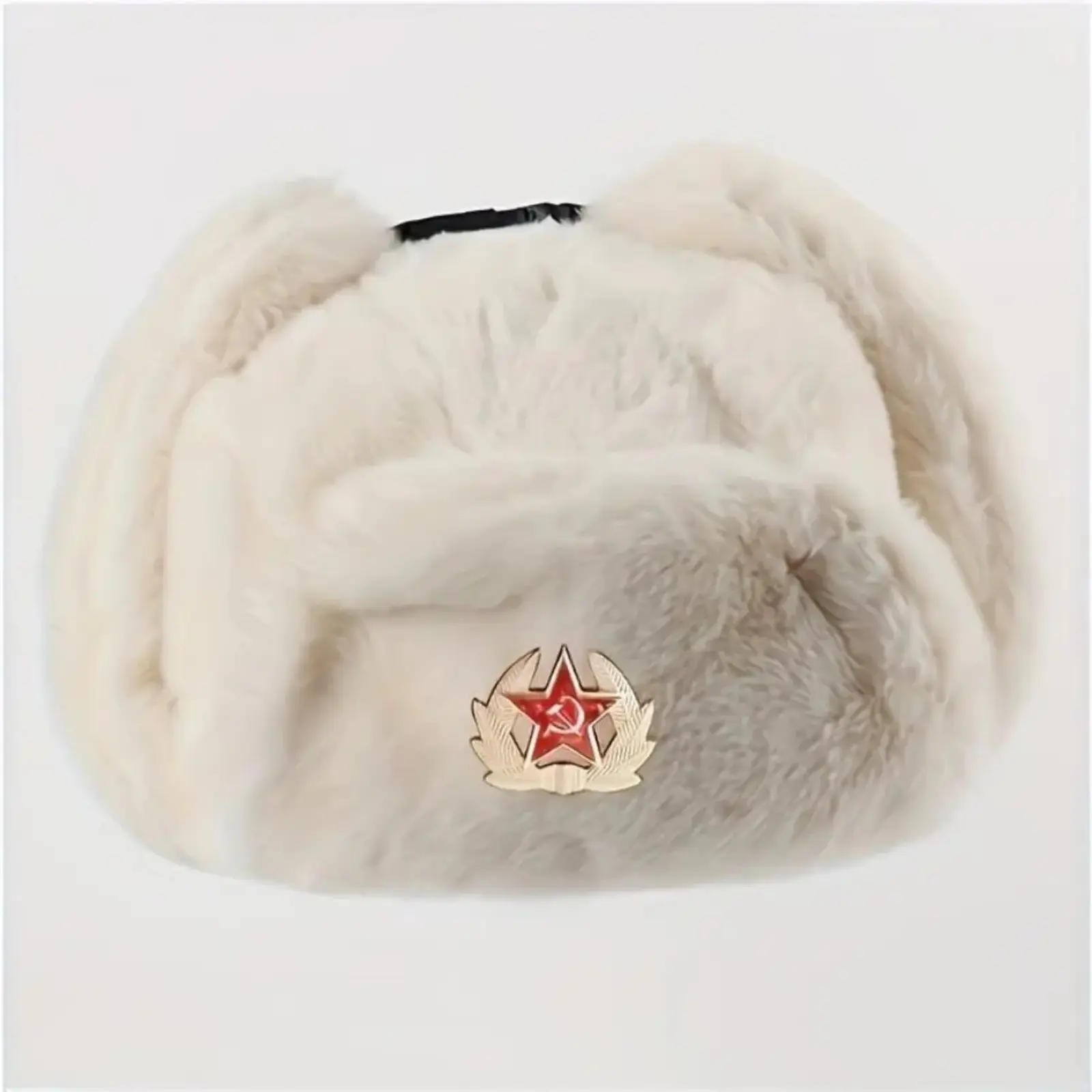 Female Ushanka Trapper Hat in Breathable Cotton, Warm Winter Cap with Ear Flaps for Outdoor Sports, Cotton Hat