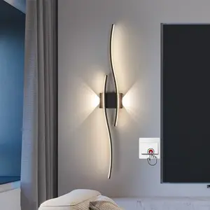 LED wall lamps, modern wall lights, warm-toned wall-mounted fixtures, suitable for living rooms, bedrooms, home offices, hallways, stairwells, and interior decorative lighting