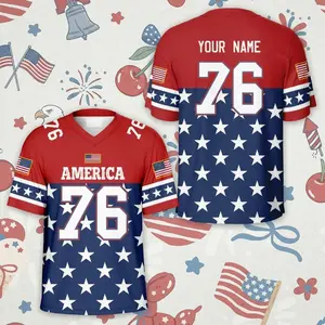 [HOT JERSEY] Personalized Name America 177Custom 4th of July Football Jersey – America 250th Anniversary Patriotic Game Day Sports Shirt with Personalized Name
