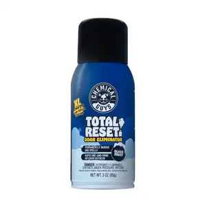 Chemical Guys Total Reset Odor Eliminator - Whole Car Odor Bomb Fogger for Smoke, Pet & Musty Smells - One Can Covers Cars, Trucks & SUVs - 3oz, Black Frost & New Car Scent