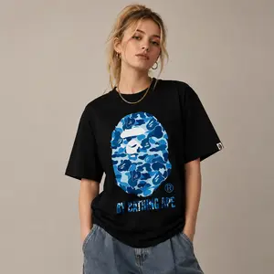 BAPE ABC Camo By Bathing Ape Tee Black/Blue