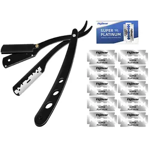 Stainless Steel Men's Premium Straight Razor Set, Perfect for Beard Care and Accessories, High-Quality Straight Edge Razor for Comfortable Shaving Experience, Razors Set