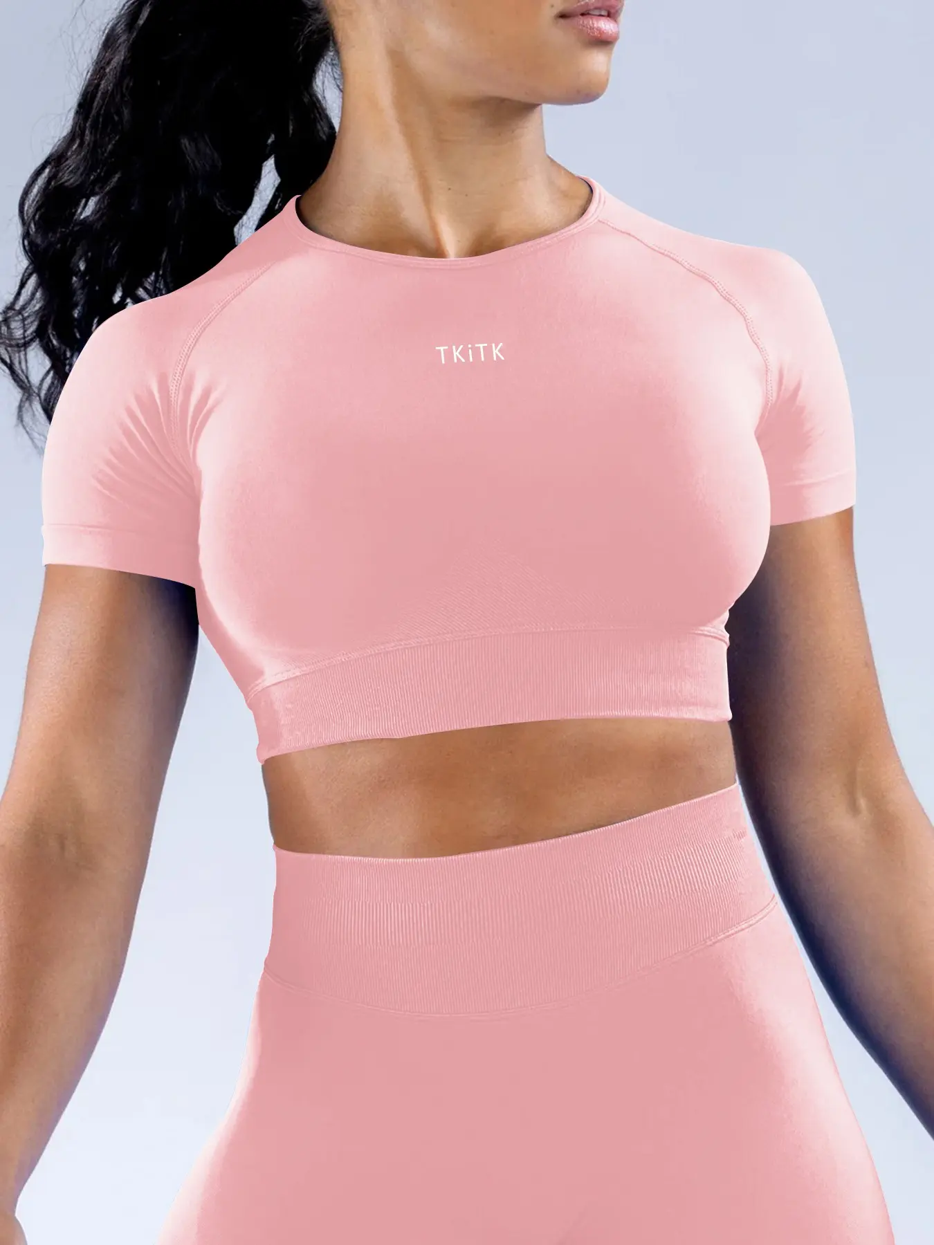 Women's Short Sleeve Sporty T-Shirt, Compression T Shirt, Athletic Apparel, Yoga Top for Parties, Running, Fitness, Daily Wear, Cycling, All Seasons, Plain Pattern, Athletic Top