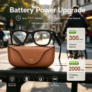 New Mt5 Ultra Smart Camera Glasses 8mp HD, Hands-Free Video and Photo Recording, Bluetooth-compatible Audio Sunglasses, Real-Time Translation