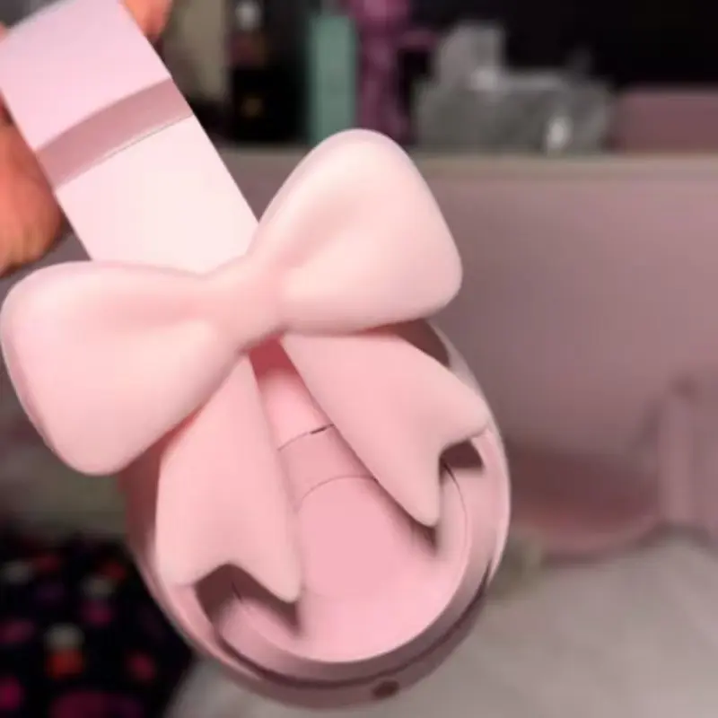 Cute Dreamy Bow Headphone Accessory, Aesthetic Moment Enhancer, Perfect for School & Hanging Out, Main Character Feel, Stylish Earphones