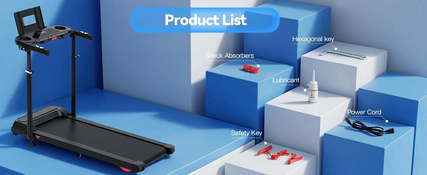 【Spring Glow Up】ANCHEER Treadmill for Kids and Adults with Adjustable Height & Desk Workstation, 450LBS Capacity, Easy Assembly Treadmill with 15% Incline and LED Display, 3.5HP Slient Motor Treadmill with Desktop for Home Office Whole Family Workout