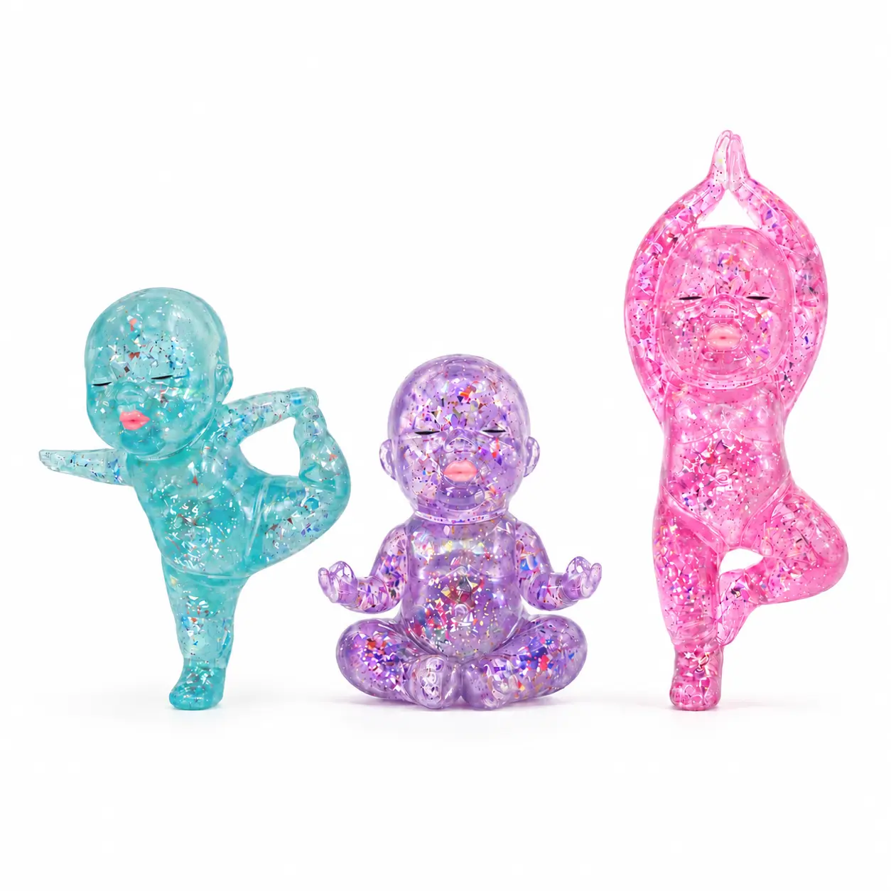 1PCS/3PCS Baby Stress Relief Squishy Toys, Glitter Slow Rising Squeeze Toys, Soft Sensory Fidget Toys for Kids, Teens & Adults, Cute Desk Toys, Party Favors & Gifts