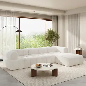 122" Modern L-Shaped Sectional Sofa with High-Density Fully Compressed Sponge and Chaise Lounge, 2-Piece Set, Fully Assembled Right Hand Facing, Perfect for Living Room, Lounge