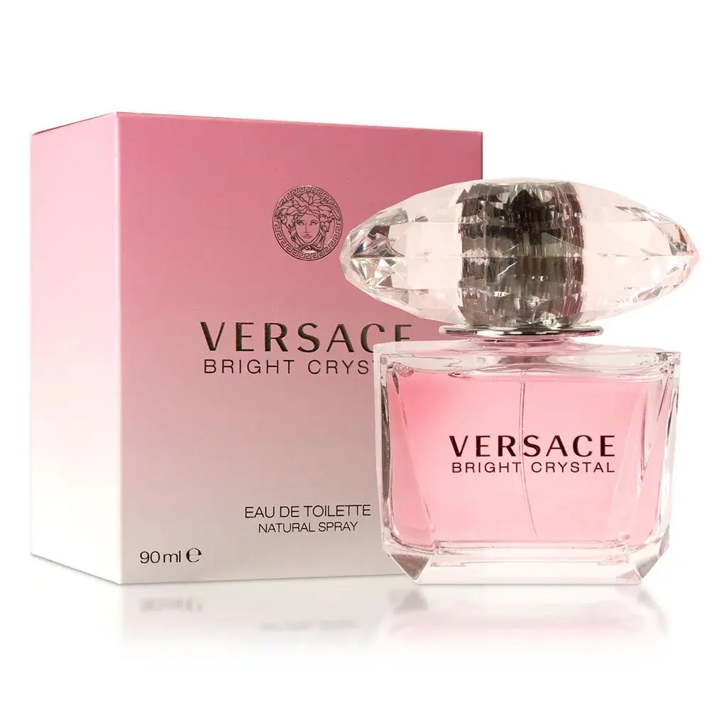 Versace Bright Crystal 3.0 oz & 1.7 oz Eau de Toilette Spray for Women - Versace 3.0 oz Eau de Toilette Spray