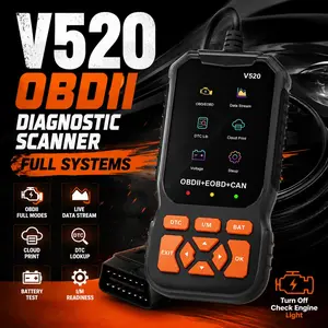 OBD2 Scanner Code Reader, Automotive Engine Fault Diagnostic Tool with Check Engine Light, Read & Erase Error Codes, Emission Monitor Status, Car Code Scanner