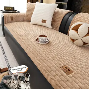 Soft Quilted Sofa Cover for Dogs & Cats, Thick Non Slip Couch Protector Pad, Mats, Washable Pet Friendly Home Furniture Seat Cover for Living Room Couch, Multiple Colors Available for 1/2/3/4 Seater Sofa.