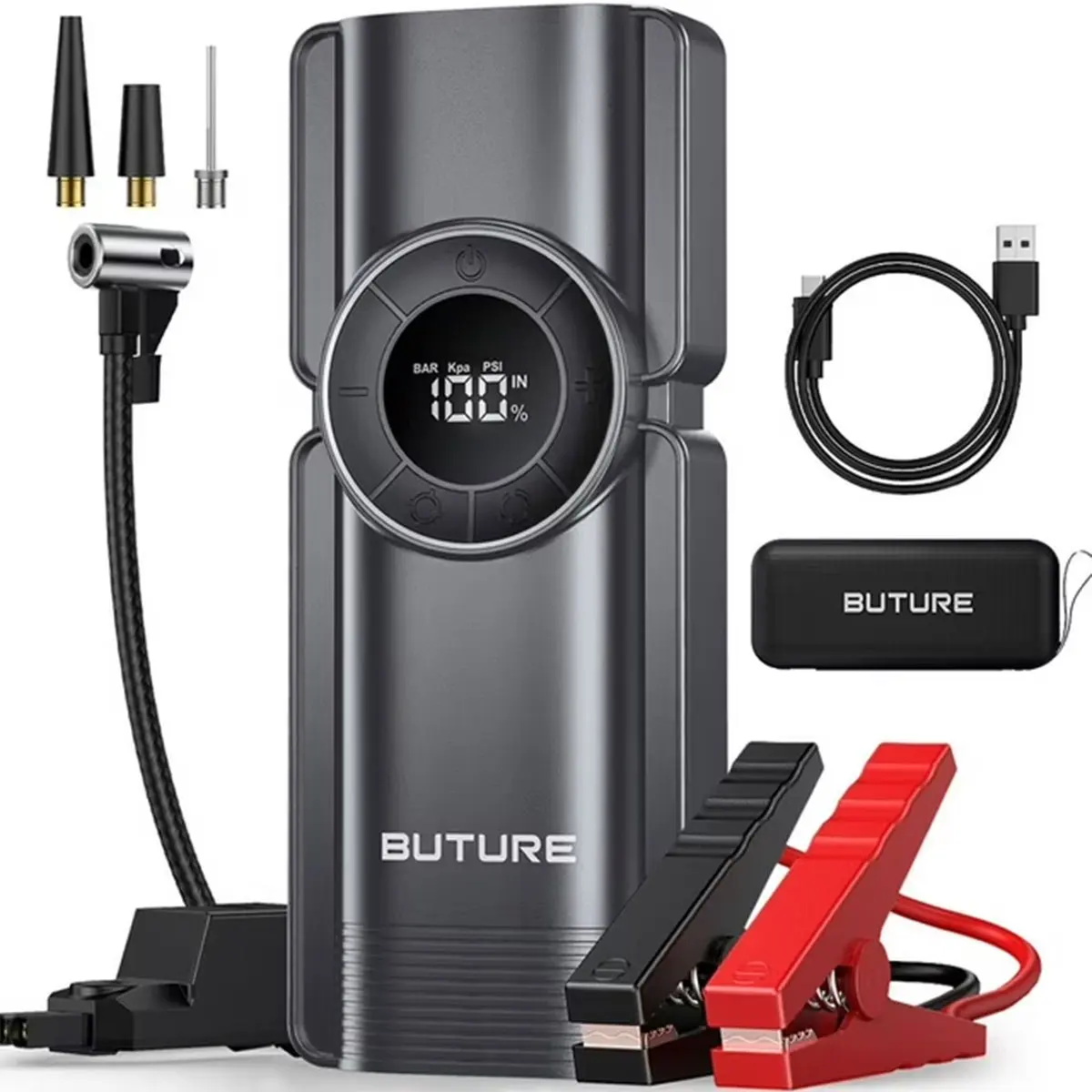 Buture Beta01 Palm-Sized Jump Starter with Air Compressor 3500A Peak Power