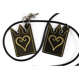 Chain of Memories Heart Card Keychain / Necklace - Kingdom Hearts Pendant Limited Edition Accessory