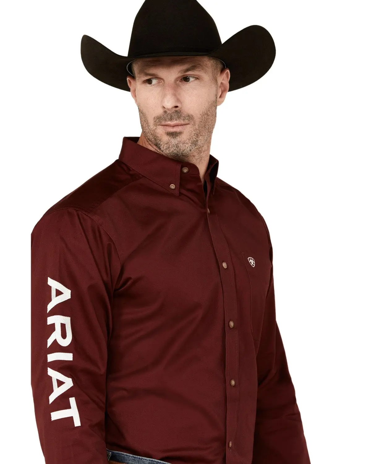 Ariat Men's Men'S Team Logo Twill Fitted Long Sleeve Button-Down Western - 10034233