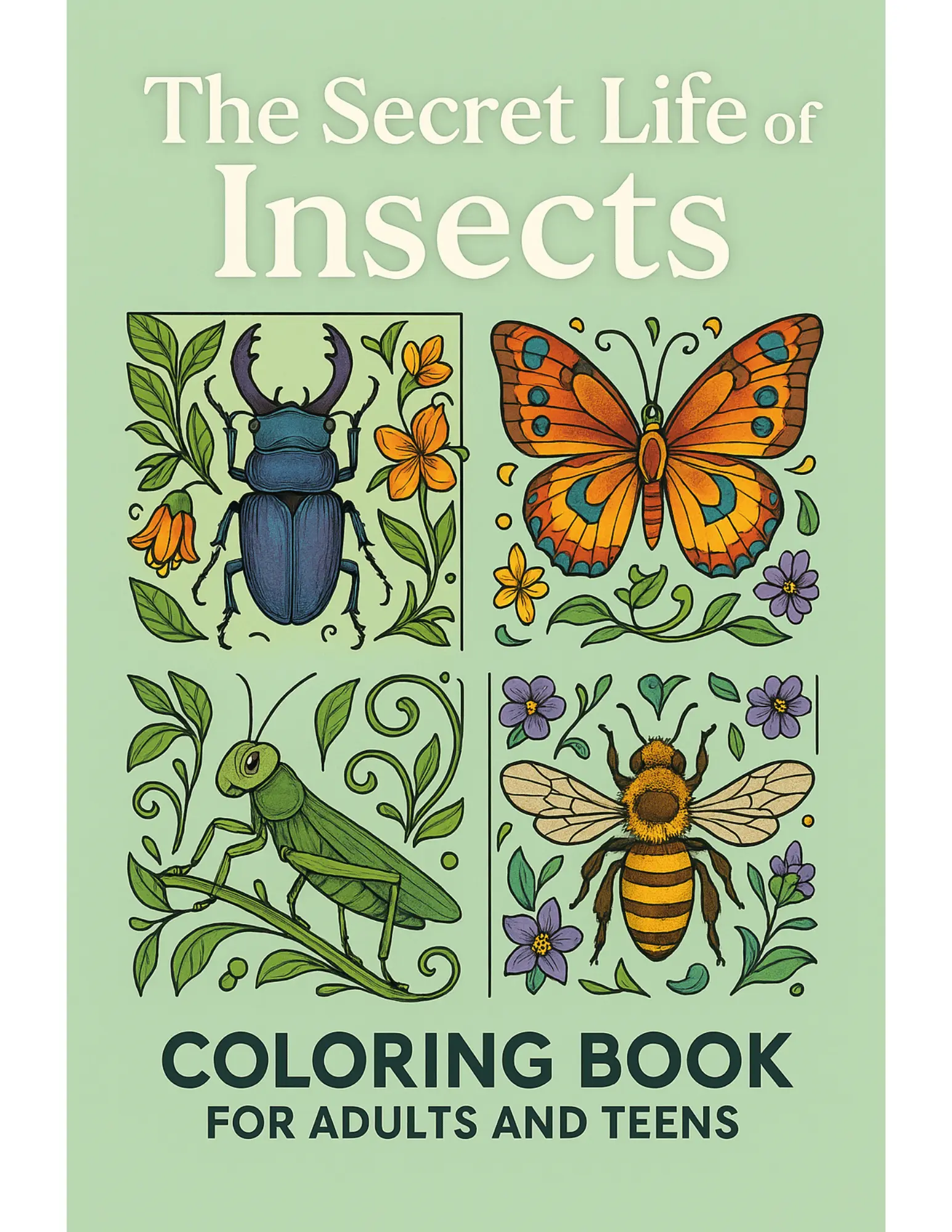 The Secret Life of Insects Coloring Sheets For Adults and Teens