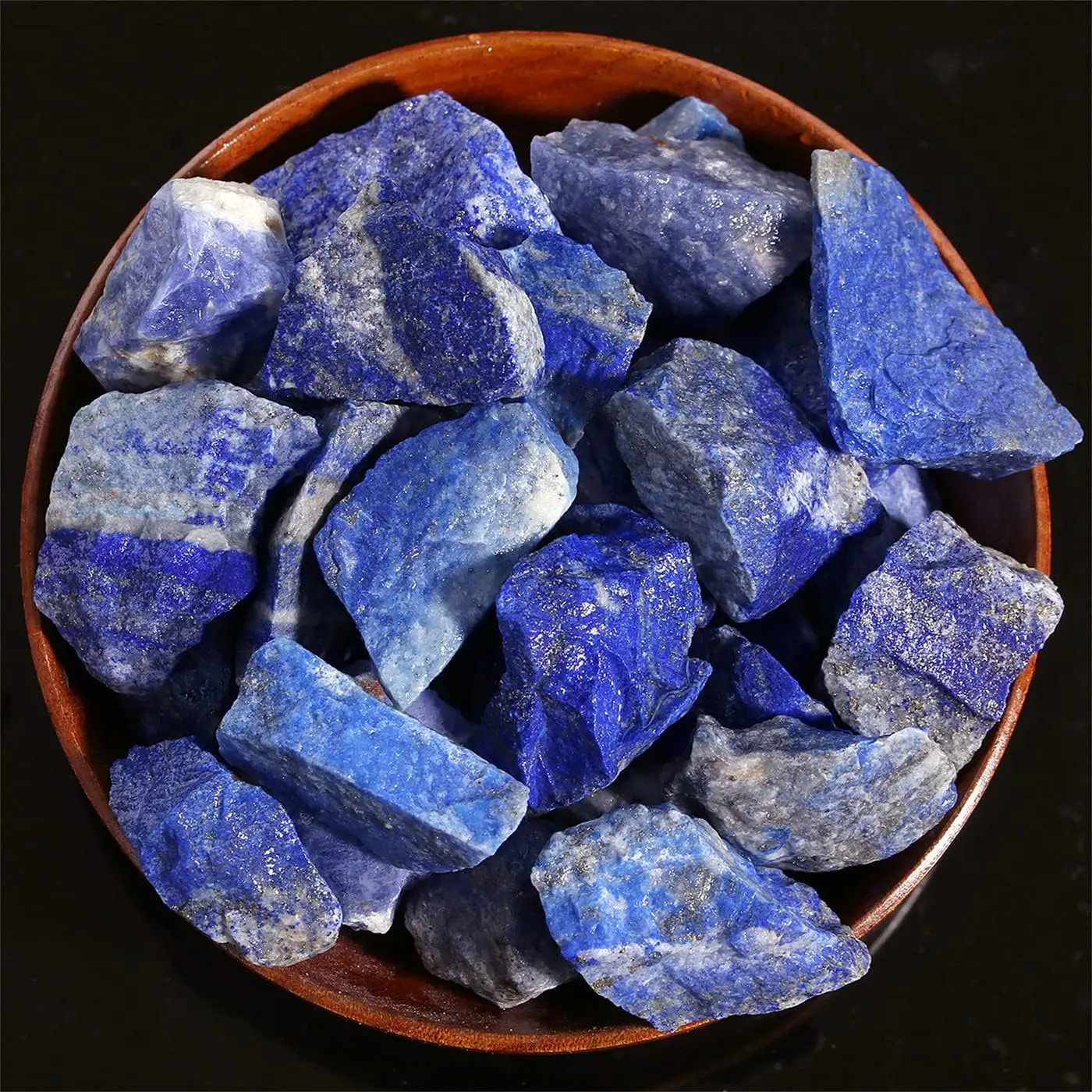 Natural high-quality lapis lazuli raw stone, random style, high-quality unpolished mineral specimens, suitable for crystal collection, DIY handicraft production, home decoration and natural mineral ornaments, daily holiday gifts modern farmhouse decor