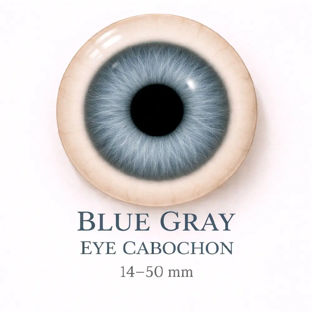 Blue Gray Eye - glass cabochon 14-50 mm Blue Gray Eye - glass cabochon 14-50 mm