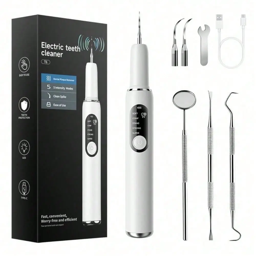 New Model Intelligent Ultrasonic Oral Irrigator - Water Dental Flosser, Daily Teeth Cleaning Machine for Tartar Removal, Household Personal Care Dental Beauty Instrument, Holiday Gift  Daily, Cleansing Hotel Dental Clinic