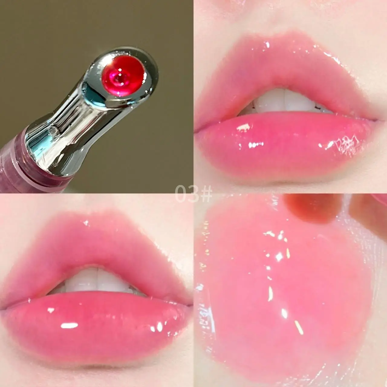 Fruit honey bright lips essence honey honey honey peach honey grape strawberry colored lip gloss lips essence honey moisturizing lasting moisture anti cracking hidden lip lines toot lip oil Lip Care suitable for all skin types, Valentine's Day gift