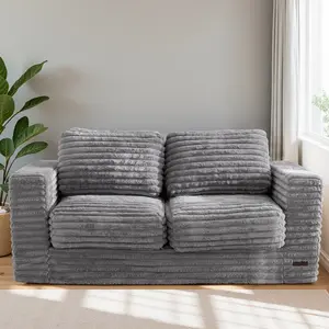 Deals for You Bean Bag Chair for Adults, Upholstered Floor Sofa with Pillows and Armrests, Bean Bag Sofa Plush Chair Couch for Bedroom Living Room, Dark Grey