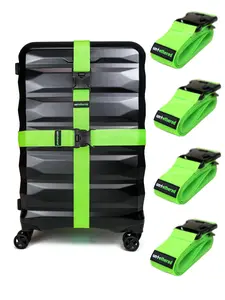 Untethered 4-Pack Luggage Straps | Suitcase Strap, Luggage Strap, Luggage Belt Strap, Luggage Straps for Suitcases TSA Approved, Suitcase Belt Strap, Bag Straps for Luggage. Buckle Straps and Wraps.