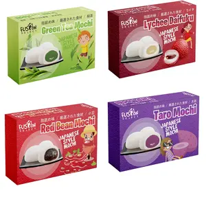 Fusion Select Japanese Mochi Variety 4 Pack | Red Bean, Taro, Green Tea & Lychee Mochi Treats