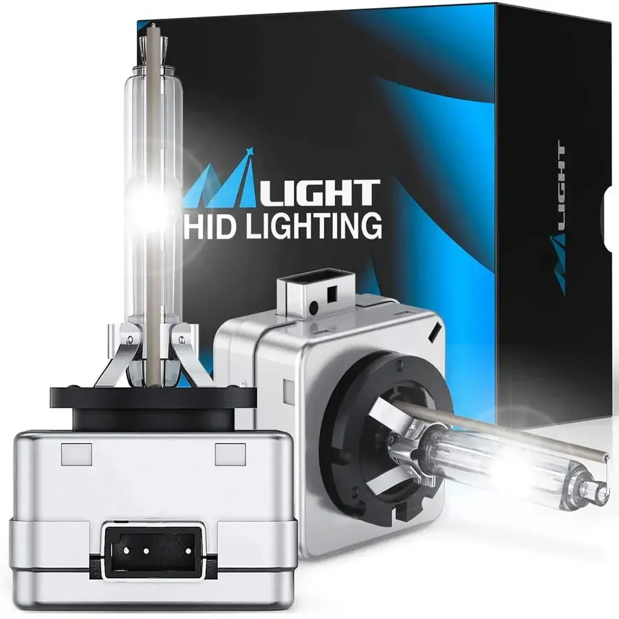 Nilight D1S 35W Power Xenon HID Headlight Bulbs - 6000K Diamond White, High Lumen, Brighter Light, Car Headlights Replacement, Automotive Car Accessories, Father's Day Gift, High Lumen Headlight