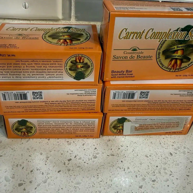 6 pcs Carrot soap complexion  Skincare