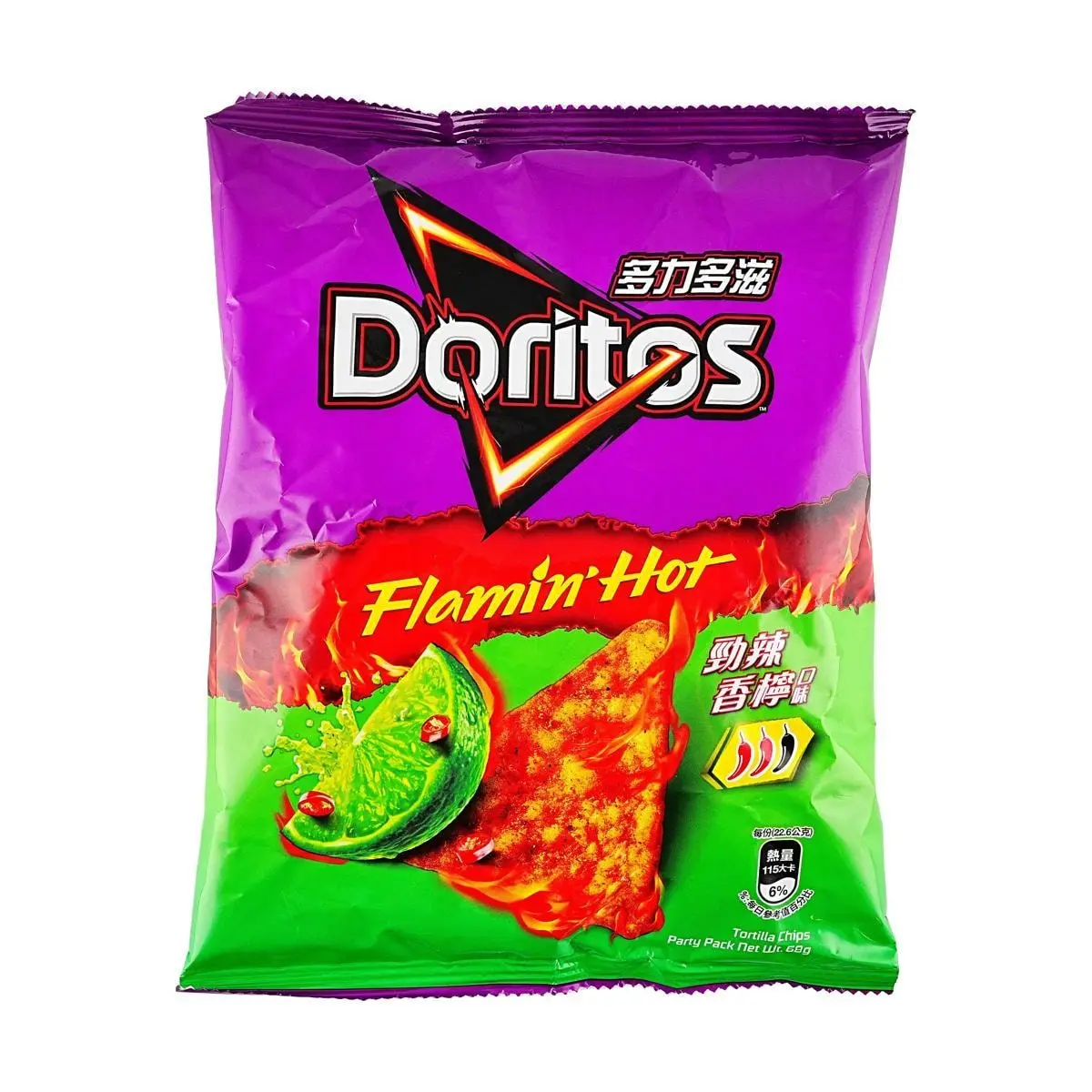 Doritos Spicy Lime Flavor Corn Chips 68g - Taiwan Edition Doritos Spicy Lime Flavor Corn Chips 68g - Taiwan Edition