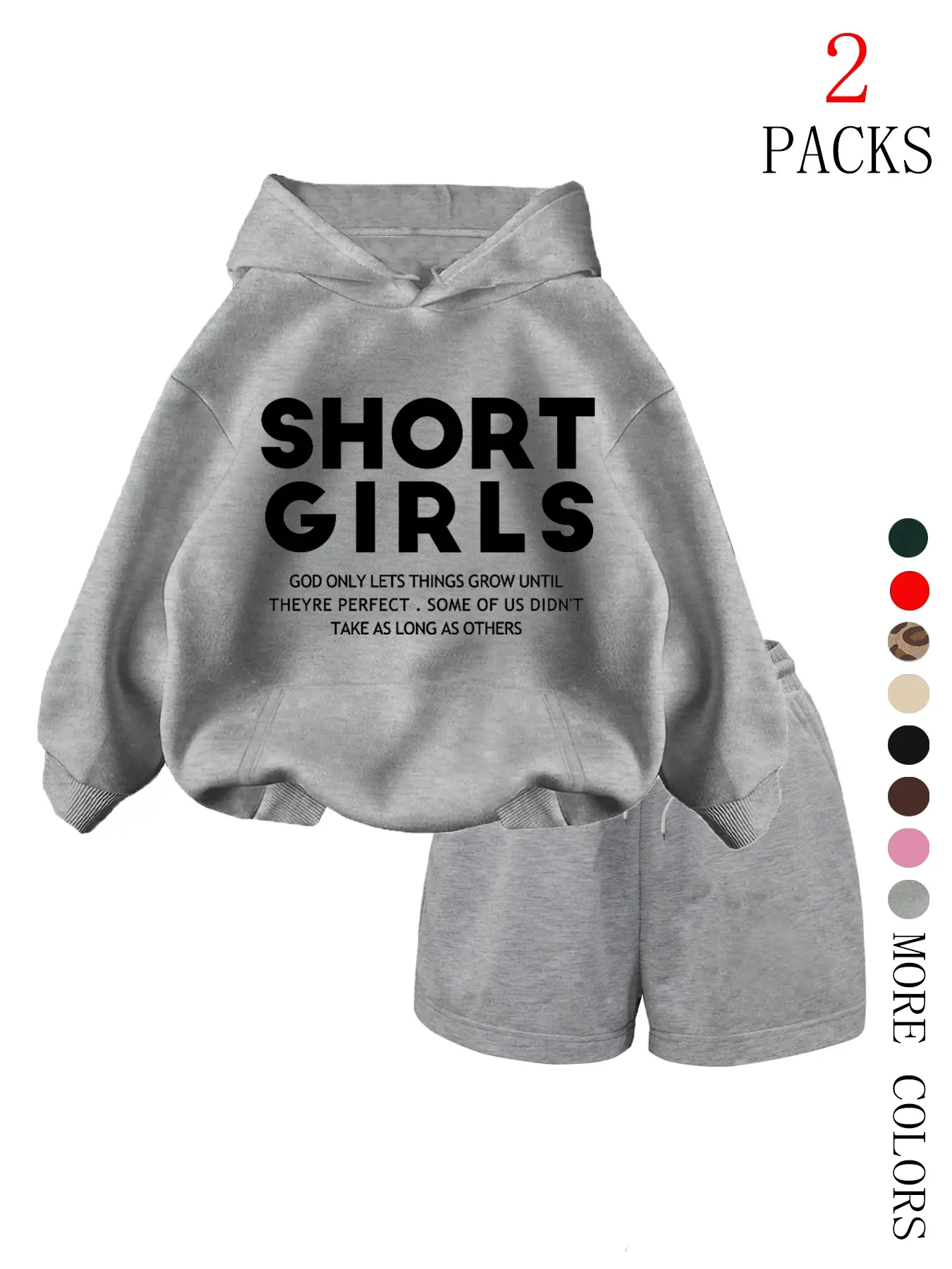 Women's Fall Winter Hooded Knit Sweatshirt Set Outfit, Knitwear Set, Leopard Print Drawstring Pullover with Pockets + Casual Warm Shorts, Perfect for Daily Wear & Travel Womenswear Clothes