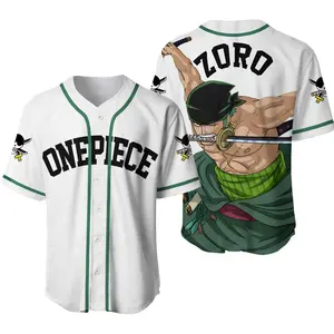 3D Print  Roronoa Zoro Baseball Jersey
