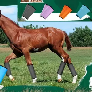 Horse Leg Guards, Mosquito & Bug Protection, Breathable Mesh Fly Boots, 4 Pairs Set, Horse Riding Gear, Equestrian Supplies, Equestrian Protective Gear