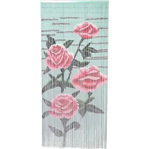 Rose  Bead Curtain, Doorway  Beads,  Door Beads 35.5 inches x 78 inches, 90 Strands
