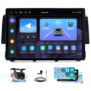 13‘’ 2+64G Android Radio for【Honda Civic 2016 2017 2018 2019 2020】Car Stereo CarPlay Android 13 Touch Screen Android Auto, AHD Backup Camera, Bluetooth, GPS, WIFI, SWC, FM Car Audio