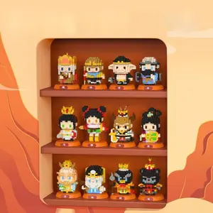 Lele Brothers W1602 Journey to the West Microbead Building Blocks, Monkey King Tang Monk Nezha Assembly Toy, Gift