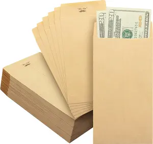 100 Pack, 6.5" x 3.5", Cash Envelopes, 100 Envelopes Money Saving Challenge