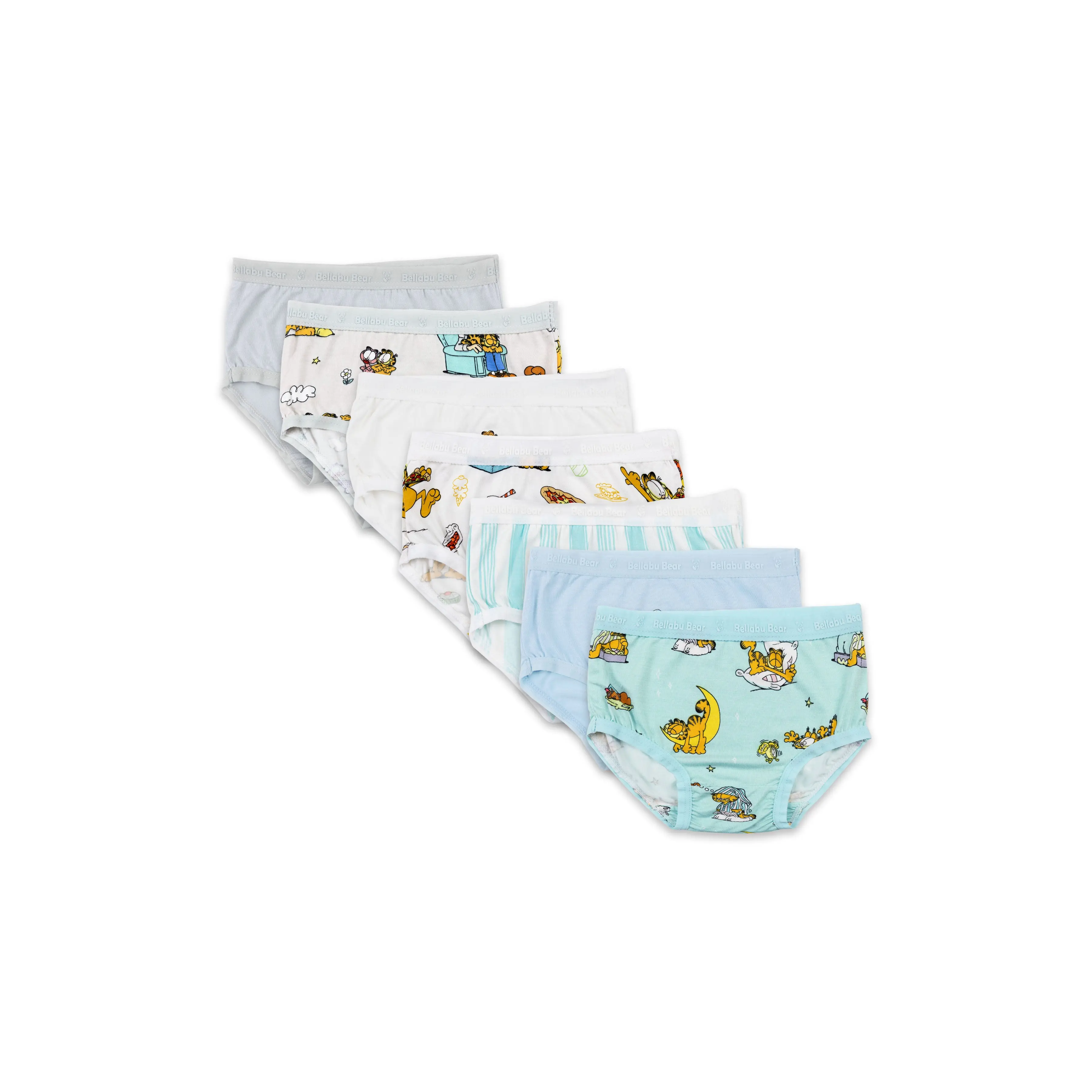 Bellabu Bear Garfield Bamboo Girls' Underwear 7-Pack