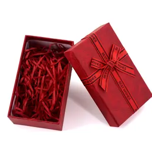 Gift Box with Lid and Shredded Paper Fillfor Birthdays, Graduations, Anniversaries,  Valentine's Day, All Occasion