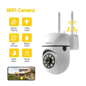 Wireless Security Camera with Color Night Vision Capabilities, Featuring a Camera, Wifi, Motion Detection, And Visual Alert Functions—Ideal for Outdoor Security, Advanced Electronic Monitoring, Versatile for Indoor Use, Wall-Mounted Design
